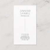 Carte De Visite Moderne Élégant Design simple Signature Papier mat (Dos)