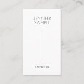 Carte De Visite Moderne Élégant Design simple Signature Papier mat (Devant)