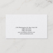 Carte de visite moderne Elegant Electrical Enginee (Dos)