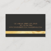 Carte De Visite Moderne Élégant, Élégant, Écarté (Dos)