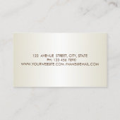 Carte De Visite Moderne Élégant, Élégant, Écarté, Cercles d'or, Lè (Dos)