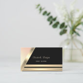 Carte De Visite Moderne Élégant, Élégant, Gratuit, Or (Debout devant)