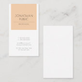 Carte De Visite Moderne élégant élégant sobre sobre tendance Apric (Devant / Derrière)