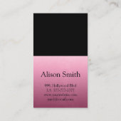 Carte De Visite Moderne, élégant et chic vernis à ongles (Dos)