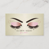 Carte De Visite Moderne Élégant Faux Lashes Professionnel (Devant)