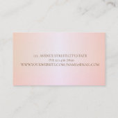 Carte De Visite Moderne Élégant Fraise Stylish (Dos)