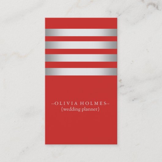 Carte De Visite Moderne Elegant Gold Foil Metal Professional (Devant)