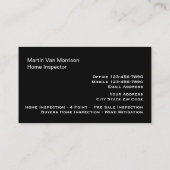 Carte De Visite Moderne Elegant Golden Professional (Dos)