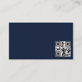 Carte De Visite Moderne Elegant Grey Blue Circuit Ordinateur code  (Dos)