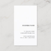 Carte De Visite Moderne Elegant Grey Blue Stripes Consultant (Dos)