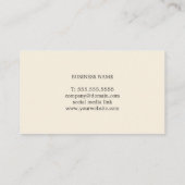 Carte De Visite Moderne Elégant Jaune IMPRIMÉ Kraft Consultant (Dos)