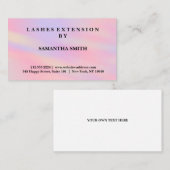 Carte De Visite Moderne Elegant Lashes Extension Professionnel (Devant / Derrière)