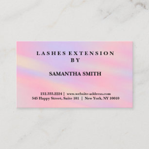 Carte De Visite Moderne Elegant Lashes Extension Professionnel