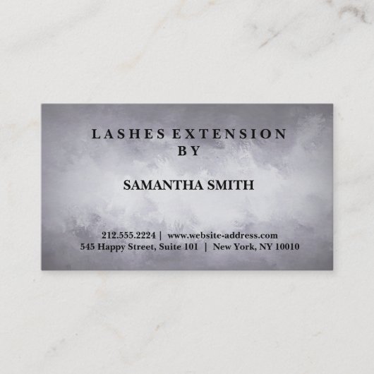 Carte De Visite Moderne Elegant Lashes Extension Professionnel (Devant)