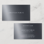 Carte De Visite Moderne Élégant Lumière Et Ombre Cool Top Plain (Devant / Derrière)
