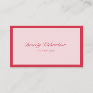 Carte De Visite Moderne Elegant Luxe Minimaliste Professionnel Ros