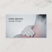 Carte De Visite Moderne Elégant Massage Photo (Devant)