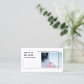 Carte De Visite Moderne Elégant Massage Photo (Debout devant)