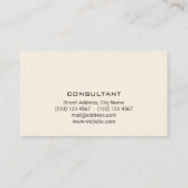 Carte De Visite Moderne élégant minimal gris (Dos)