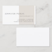 Carte De Visite Moderne Elegant minimaliste Modèle professionnel (Devant / Derrière)