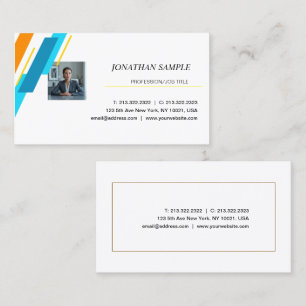 Carte De Visite Moderne Élégant minimaliste Professionnel Plain
