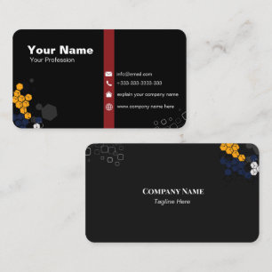Carte De Visite Moderne Élégant minimaliste professionnel simple B