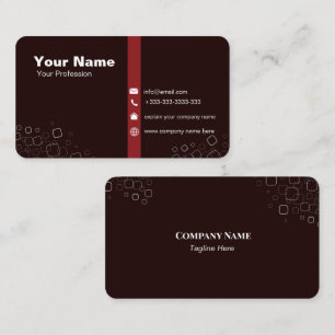 Carte De Visite Moderne Élégant minimaliste professionnel simple B