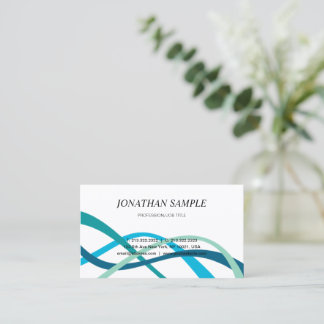 Carte De Visite Moderne Élégant minimaliste professionnel simple B