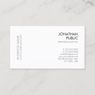 Carte De Visite Moderne Elégant minimaliste tendance Modèle d'entr