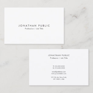 Carte De Visite Moderne Élégant Modèle Minimaliste Connectez-Vous