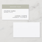 Carte De Visite Moderne Elegant Modèle simple Cool professionnel (Devant / Derrière)