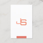 Carte De Visite Moderne Elegant Monogram Modèle tendance (Devant)