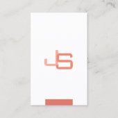 Carte De Visite Moderne Elegant Monogrammed Modèle tendance (Devant)