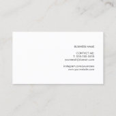 Carte De Visite Moderne Elégant Motif Abstrait Designer d'intérieu (Dos)