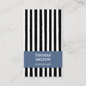 Carte De Visite Moderne Elegant Noir Bleu Bleu Bleu Bleu Bleu Bleu (Devant)