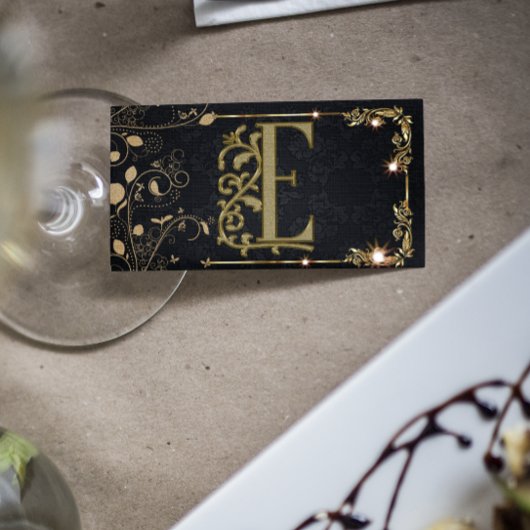 Carte De Visite Moderne, élégant, noir | Gold Professional