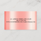 Carte De Visite Moderne Elegant Or Géométrique Chic Lotus (Dos)