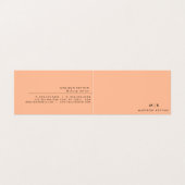 Carte De Visite Moderne Elegant Peach Fuzz Beauty Professional (Extérieur déplié)