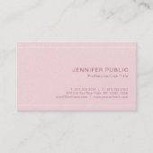 Carte De Visite Moderne élégant Plain Premium Pearl Finish Luxe (Devant)