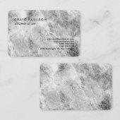 Carte De Visite Moderne Elegant Plain Professional Gris Mur (Devant / Derrière)