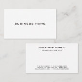 Carte de visite Moderne Élégant Professionnel (Devant / Derrière)
