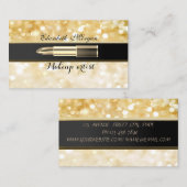 Carte De Visite Moderne, élégant, professionnel - bâton de maquill (Devant / Derrière)