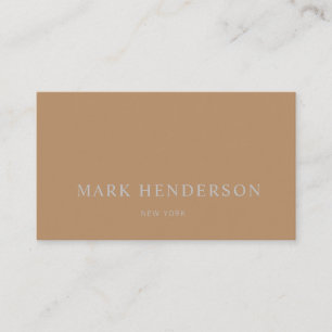 Carte De Visite Moderne Elegant Professionnel Brown