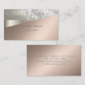 Carte De Visite Moderne Elegant Professionnel, Géométrique, Abstra (Devant / Derrière)