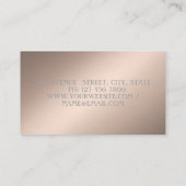 Carte De Visite Moderne Elegant Professionnel, Géométrique, Abstra (Dos)