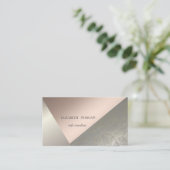 Carte De Visite Moderne Elegant Professionnel, Géométrique, Abstra (Debout devant)