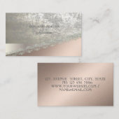 Carte De Visite Moderne Elégant Professionnel, Géométrique, Dentel (Devant / Derrière)