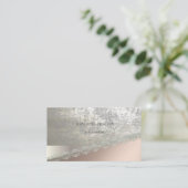 Carte De Visite Moderne Elégant Professionnel, Géométrique, Dentel (Debout devant)