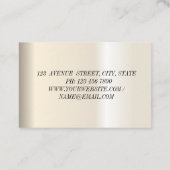 Carte De Visite Moderne Elégant Professionnel lotus flower Busines (Dos)