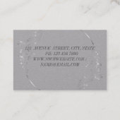 Carte De Visite Moderne Elégant Professionnel lotus flower Busines (Dos)